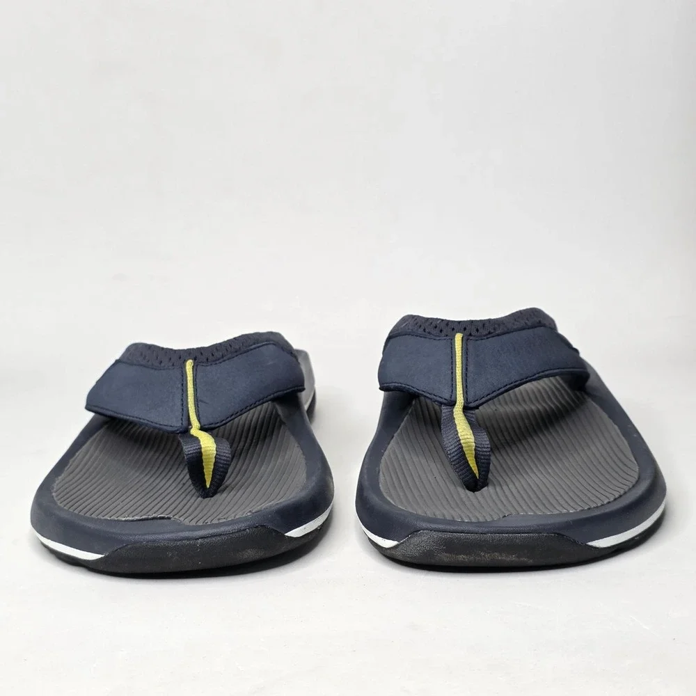 LL Bean Vertigrip Sandals Men's Size 12 Flip Flops Navy Blue Sport Slip On Thong
